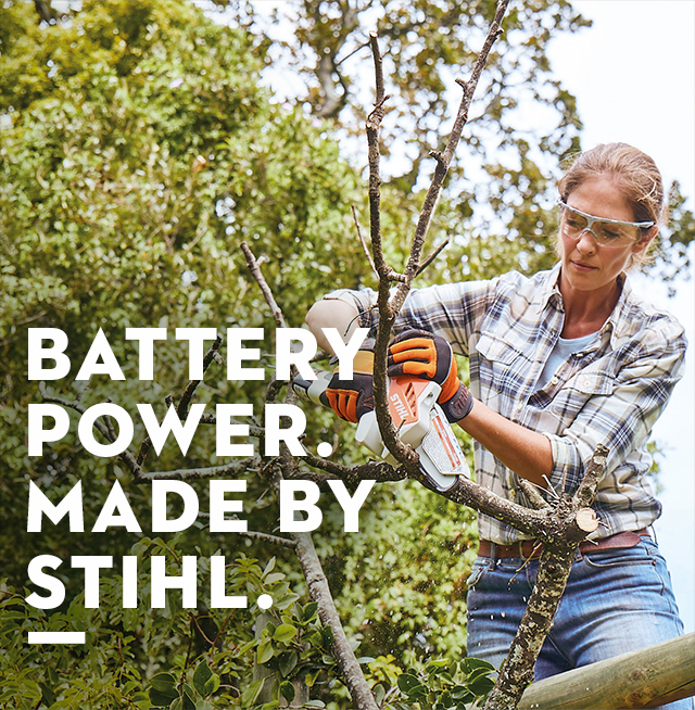 Battery Power. Made by STIHL